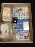 Amazing Coin and Stamp Collection from Estate - $5 Silver Certificate, Stamps, Uncirculated Coins,