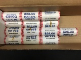 $325 Face Value in Uncirculated Rolls of United States Presidential Dollar Coins