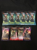 10 Count Lot of Sealed Magic the Gathering Packs - Throne of Eldraine, Ikoria & More!