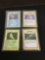 WOW Lot of 4 Pokemon Base Set 1st Edition SHADOWLESS Trading Cards from Estate