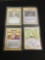 WOW Lot of 4 Pokemon Base Set 1st Edition SHADOWLESS Trading Cards from Estate