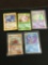 POKEMON MEGA Collection - Lot of 5 Holo Holofoil Trading Cards