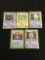 HIGH END POKEMON COLLECTION - Five 1st Edition SHADOWLESS Base Set Cards