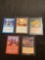 Lot of 5 Magic the Gathering GOLD SYMBOL Rare Cards - UNSEARCHED from Collection