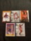 5 Card Lot of LEBRON JAMES Los Angeles Lakers Basketball Cards
