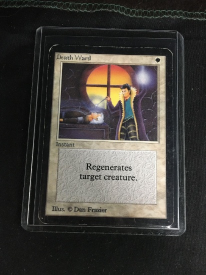 Magic the Gathering DEATH WARD Vintage ALPHA Trading Card from Collection