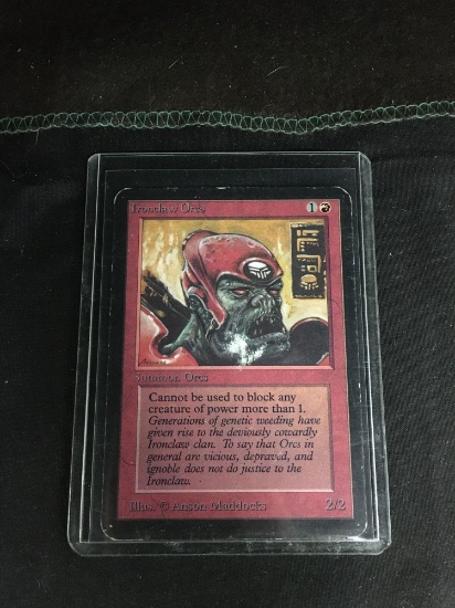 Magic the Gathering IRONCLAW ORCS Vintage ALPHA Trading Card from Collection