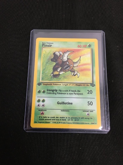 Pokemon PINSIR Jungle 1st Edition Holofoil Rare Card 9/64