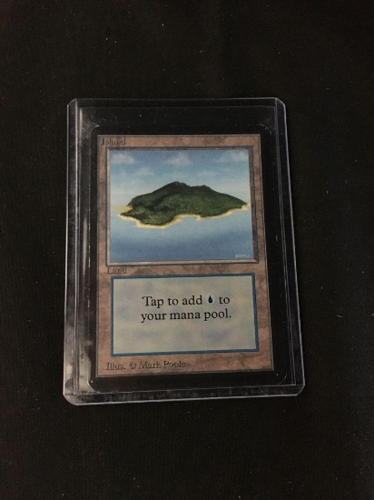 Magic the Gathering ISLAND Vintage ALPHA Trading Card from Collection
