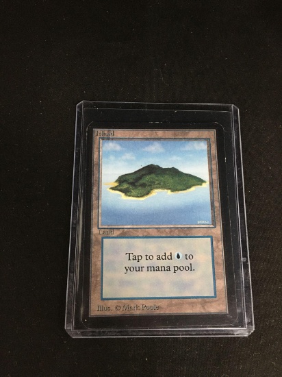 Magic the Gathering ISLAND Vintage ALPHA Trading Card from Collection