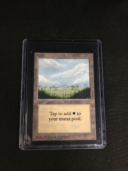 Magic the Gathering PLAINS Vintage ALPHA Trading Card from Collection