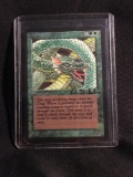 Signed Magic the Gathering CRAW WURM Vintage ALPHA Trading Card from Collection