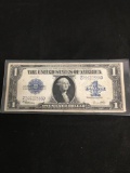 1923 United States Washington $1 Silver Certificate HORSE BLANKET Bill Currency Note