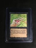 Magic the Gathering DEATHGRIP Vintage BETA Trading Card from Collection