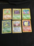 6 Card Lot of Vintage Pokemon Holofoil Rare Cards from Collection