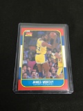 1986-87 Fleer #131 JAMES WORTHY Lakers ROOKIE Basketball Card - NICE