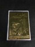 1996 Bleachers TED WILLIAMS 23kt Gold Foil Red Sox Baseball Card
