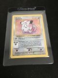 Pokemon SHADOWLESS Base Set HOLO Rare Clefairy Trading Card 5/102