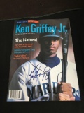 Hand Signed KEN GRIFFEY JR. Mariners Autographed Beckett Baseball Card Magazine