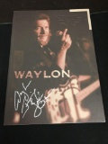 Hand Signed WAYLON JENNINGS Autographed Program Magazine