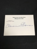 Hand Signed CLARENCE THOMAS Autographed Postcard SUPREME COURT JUSTICE