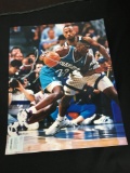 Hand Signed LARRY JOHNSON Hornets Autographed 8x10 Photo