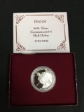 1982 Proof United States Mint Washington 90% Silver Half Dollar