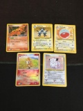 5 Count Lot of RARE Holo Holofoil Pokemon Cards from Collection