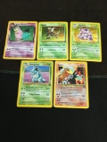 5 Count Lot of RARE Holo Holofoil Pokemon Cards from Collection