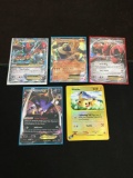 Lot of 5 Holo Holofoil Pokemon Cards from Estate