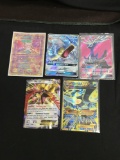 Lot of 5 Holo Holofoil Pokemon Cards from Estate