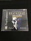 WOW Top Sticker Sealed CIB PS1 Playstation One - Deathrap Dungeon HIGH END
