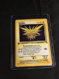 HIGH END POKEMON FIND - 1st Edition Fossil Holo Rare Trading Card - Zapdos 15/62