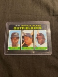 1971 Topps #709 DON BAYLOR & DUSTY BAKER ROOKIE Vintage Baseball Card