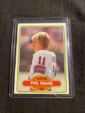 1980 Topps #225 PHIL SIMMS Giants ROOKIE Football Card