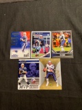 5 Card Lot of TOM BRADY New England Patriots Football Cards