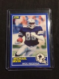 1989 Score #18 MICHAEL IRVIN Cowboys ROOKIE Football Card