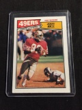 1987 Topps #115 JERRY RICE 49ers Vintage Football Card