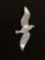 Danecraft Designer High Polished 66x30mm Soaring Dove Motif Sterling Silver Pendant