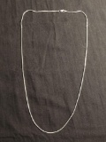 Snake Link 1mm Wide 24in Long High Polished Signed Designer Sterling Silver Italian Made Chain