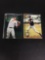 2 Card Lot of 1994 Bowman Derek Jeter Rookie Cards - Regular and FOIL Cards - WOW