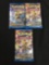 Lot of 3 Factory Sealed Break Point Pokemon 10 Card Booster Packs