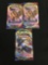 Lot of 3 Factory Sealed Sword & Shield Pokemon 10 Card Booster Packs