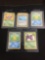 WOW Lot of 5 Vintage 1st Edition Pokemon Cards from AMAZING COLLECTION