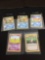 WOW Lot of 5 Vintage 1st Edition Pokemon Cards from AMAZING COLLECTION