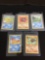 WOW Lot of 5 Vintage 1st Edition Pokemon Cards from AMAZING COLLECTION