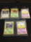 WOW Lot of 5 Vintage 1st Edition Pokemon Cards from AMAZING COLLECTION