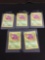 WOW Lot of 5 Vintage 1st Edition Pokemon Cards from AMAZING COLLECTION