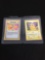 Lot of 2 High End Pokemon Shadowless Base Set Cards