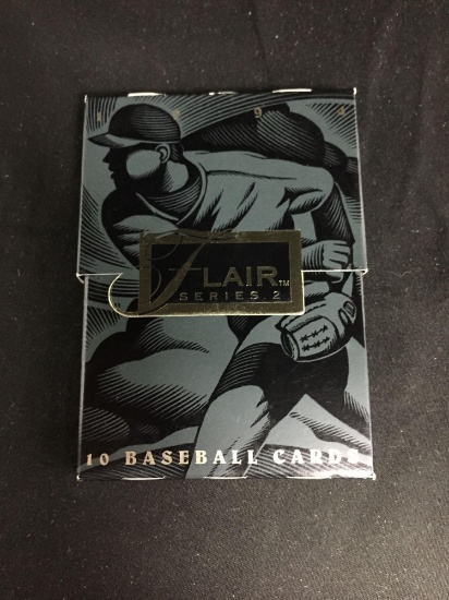RARE Sealed 1994 Flair Baseball Cards with Ken Griffey Jr. Hot Glove on Top - WOW